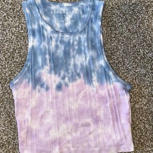 Aeropostale Tie Dye Cropped Tank Top